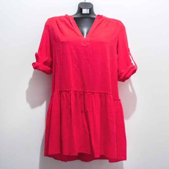 BCBGMAXAZRIA Lauryn Lipstick Red Dress - Picture 2 of 15